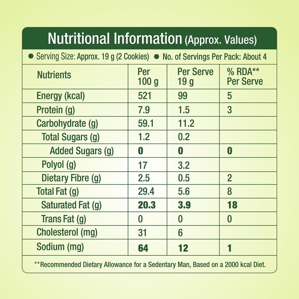 Lo Foods Gluten Free Cashew Millet Cookies (No Added Sugar)