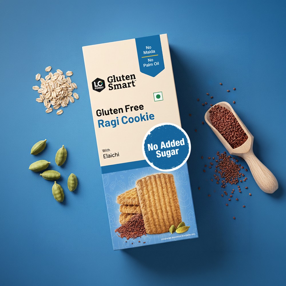 Lo Foods Gluten-Free Ragi Cookies (Elaichi)