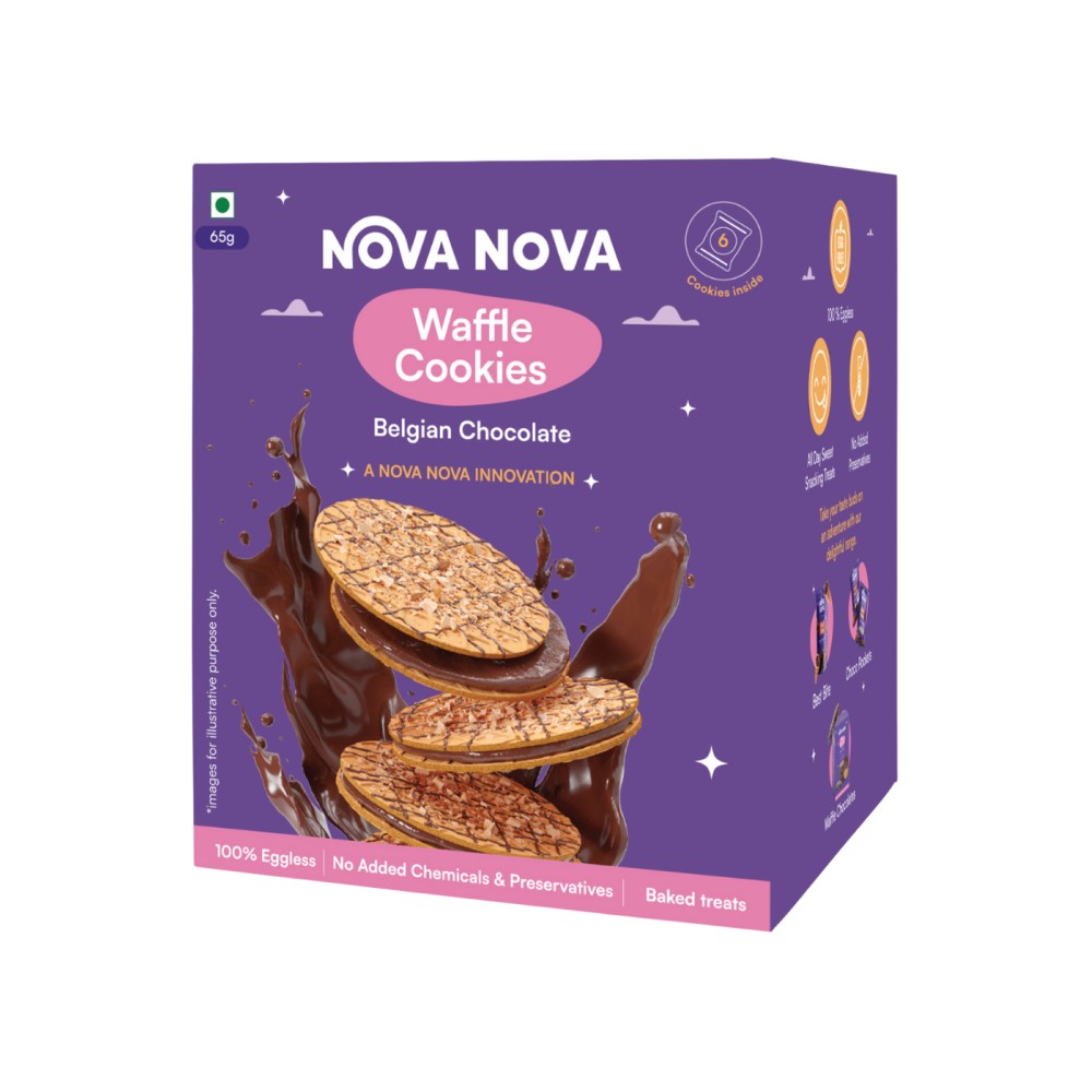 Nova Nova Waffle Cookies - Belgian Chocolate