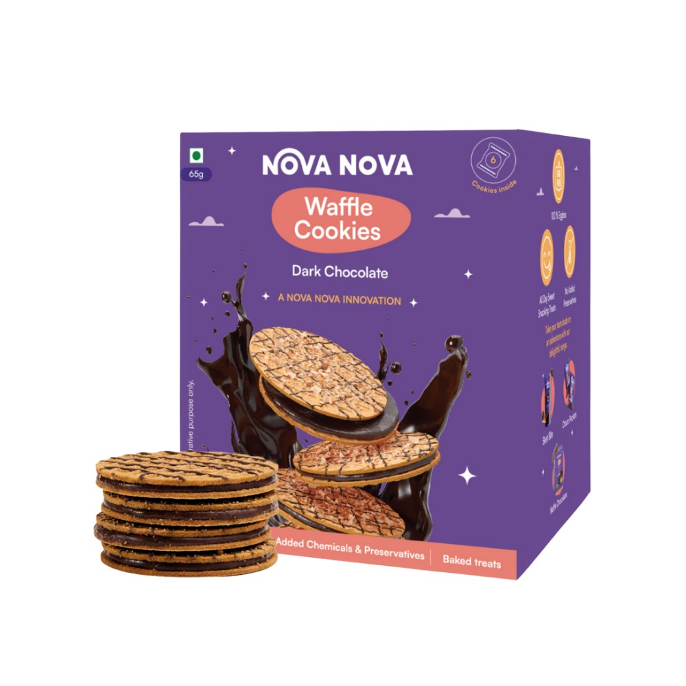 Nova Nova Waffle Cookies - Dark Chocolate