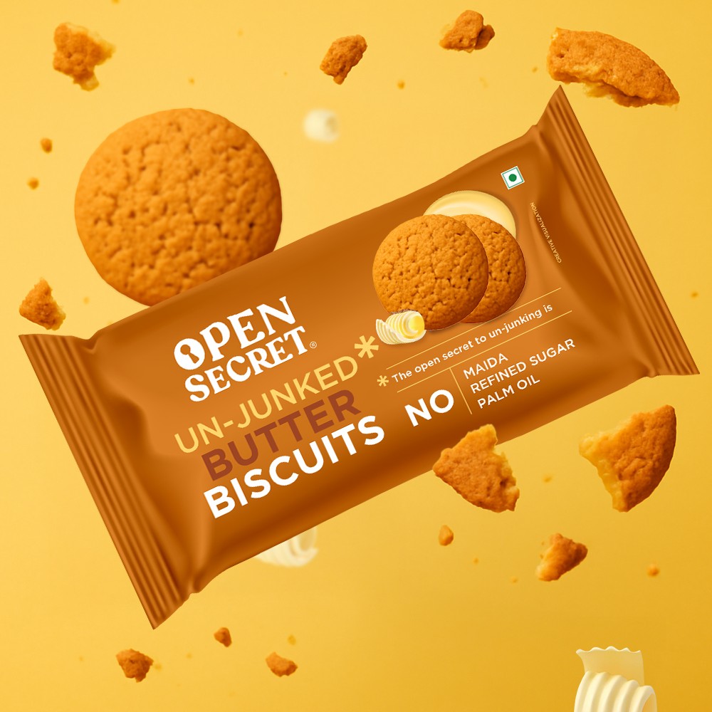 Open Secret No Maida Healthy Butter Biscuit Cookies