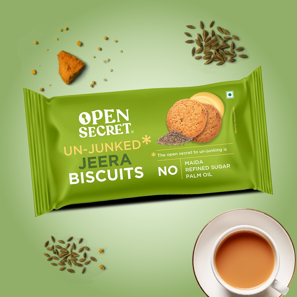 Open Secret No Maida Healthy Jeera Biscuit Cookies