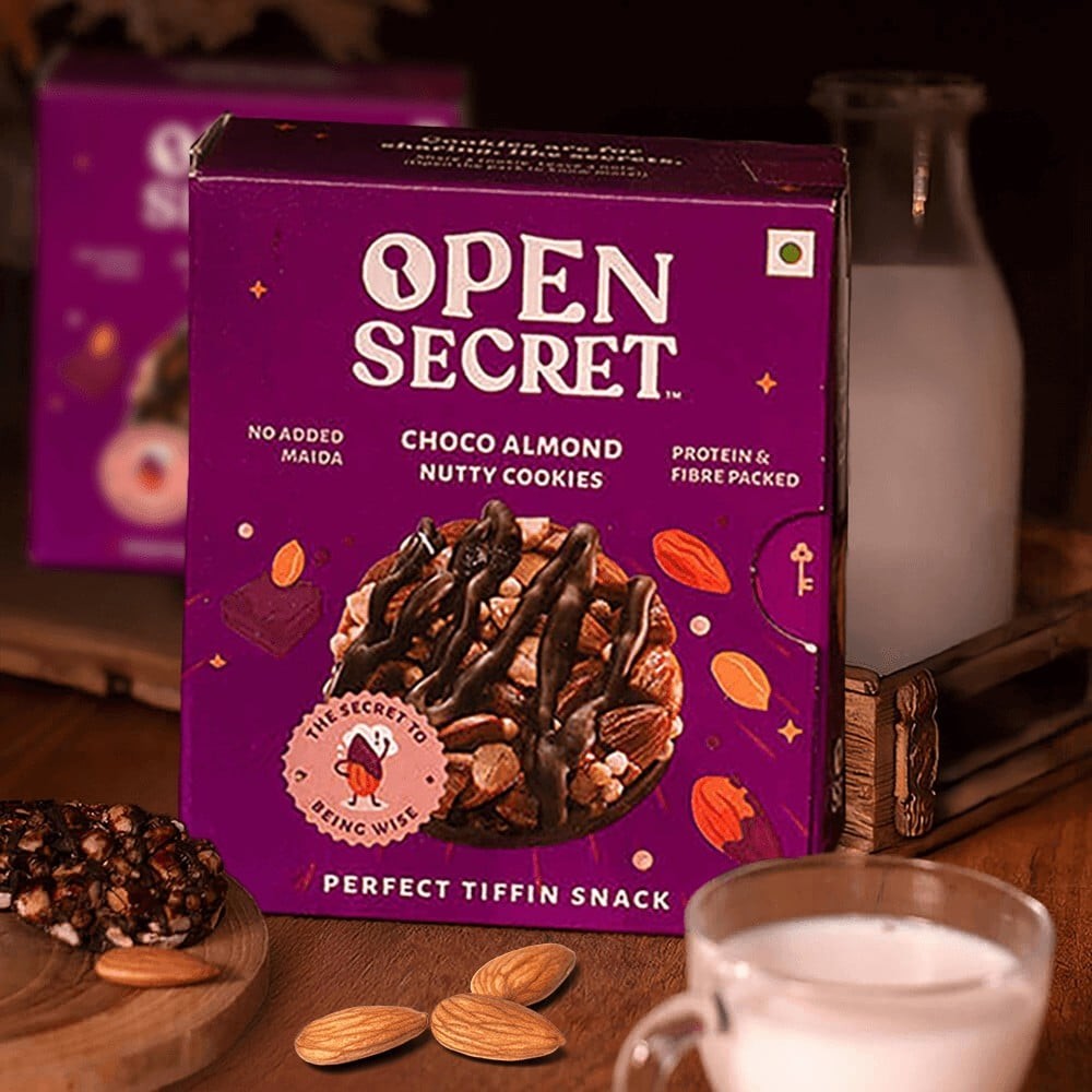 Open Secret Zero Maida Chocolate Almond Protein Cookies