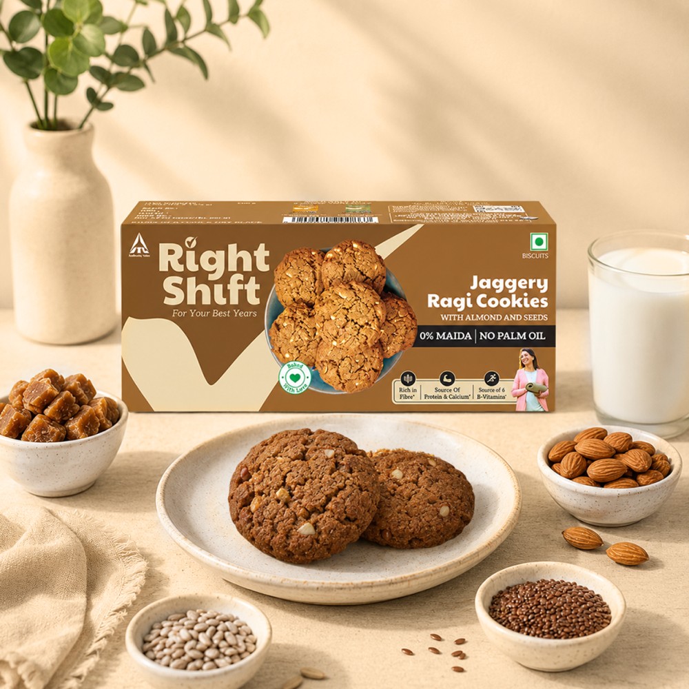 Right Shift Jaggery Ragi Cookies