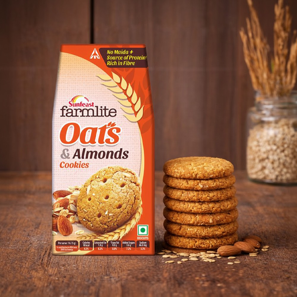 Sunfeast Farmlite Oats & Almonds Cookies