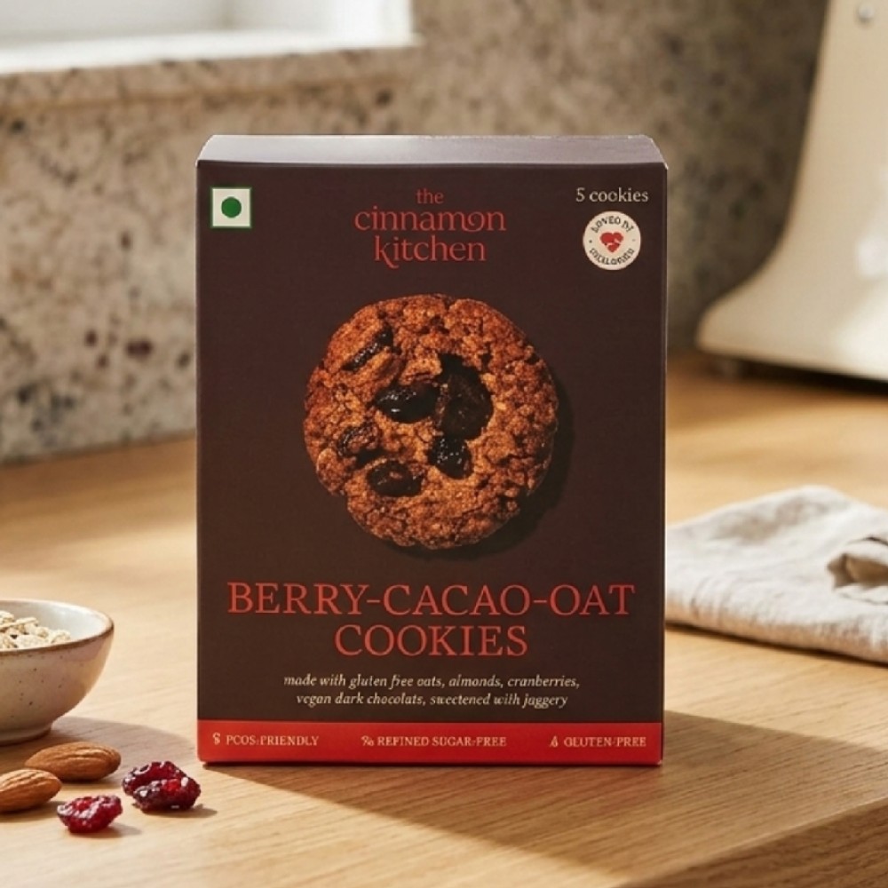 The Cinnamon Kitchen Berry Cacao Oat Cookies
