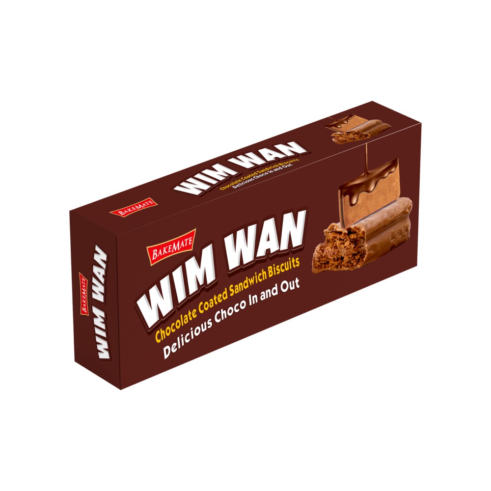 BAKEMATE Wim Wan Chocolate Coated Sandwich Biscuits