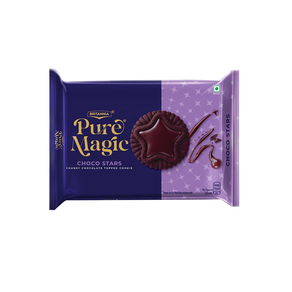 Britannia Pure Magic Choco Stars Biscuit