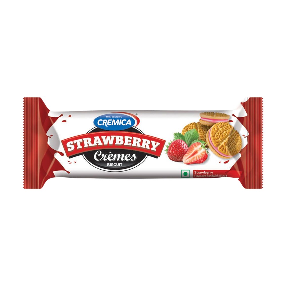 Cremica Strawberry Sandwich Cream Biscuits