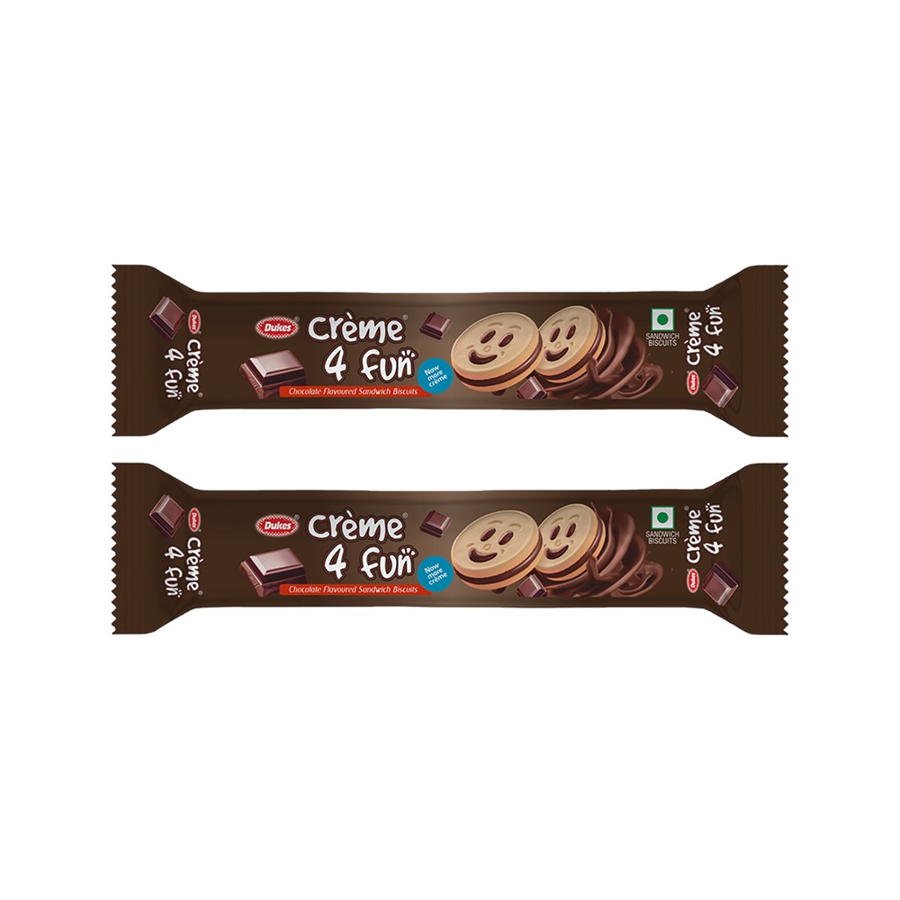 Dukes 4 Fun Chocolate Sandwich Cream Biscuits