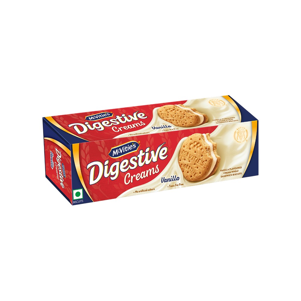 McVitie's Digestive Vanilla Sandwich Cream Biscuits