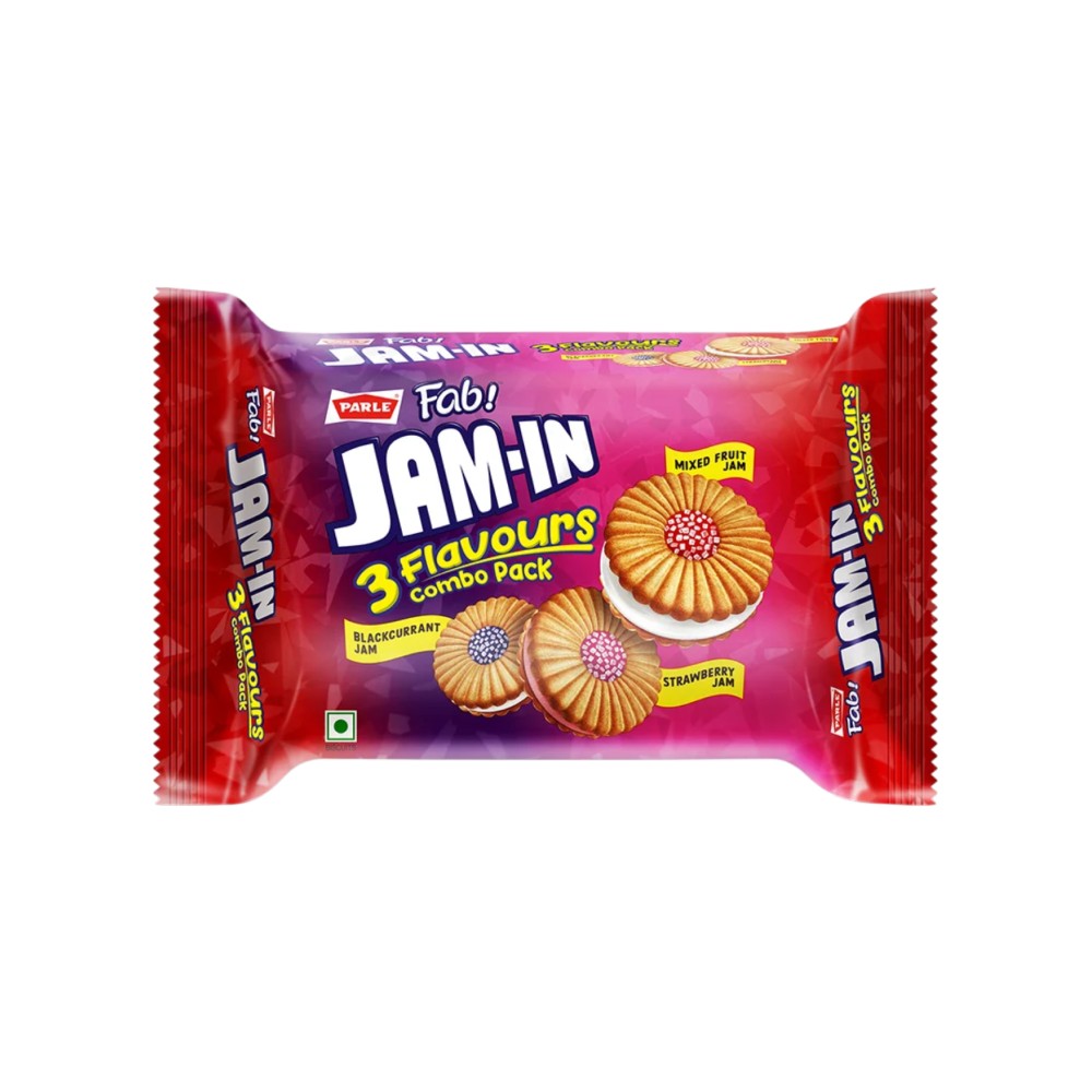 Parle Fab! Jam In Assorted Biscuit