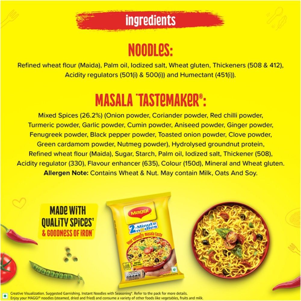 Maggi 2 - Minute Instant Noodles Made With Quality Spices