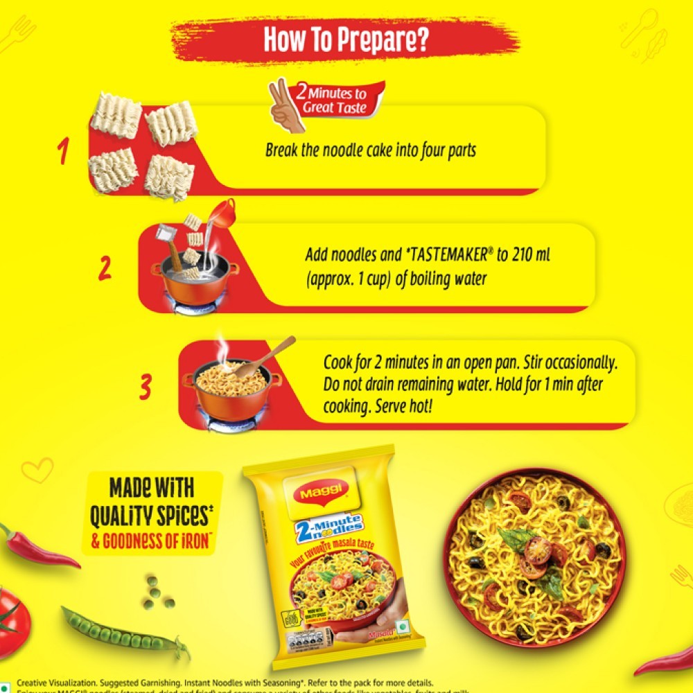 Maggi 2 - Minute Instant Noodles Made With Quality Spices