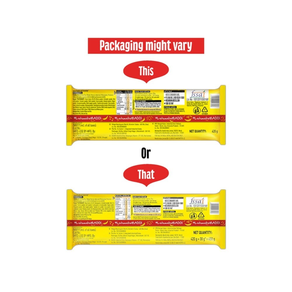 Maggi 2 Minutes Instant Noodles Made With Quality Spices