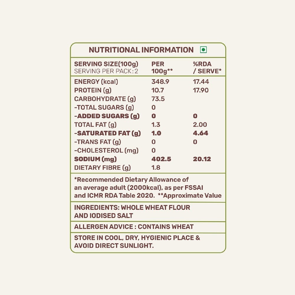MasterChow 100% Whole Wheat Noodles (Zero Maida)