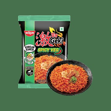 Nissin Geki Spicy Veg Korean Ramen Noodles