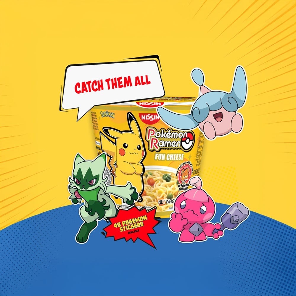 Nissin Pokemon Ramen Cup Noodles (Fun Cheese)