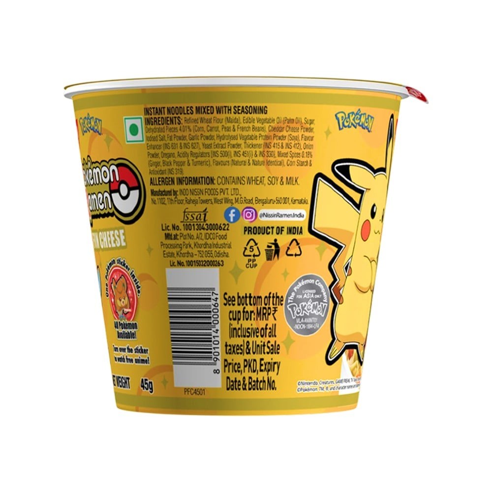 Nissin Pokemon Ramen Cup Noodles (Fun Cheese)