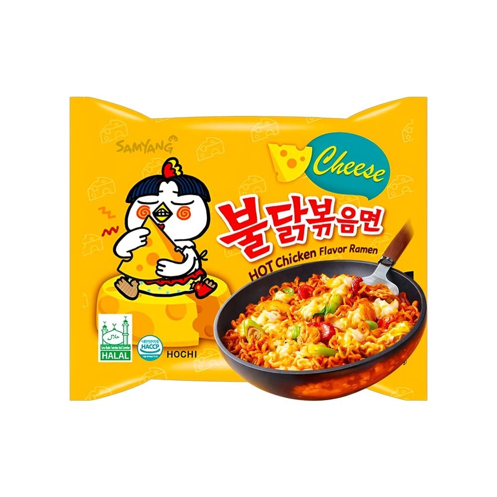 Samyang Ramen Instant Noodles - Cheese Hot Chicken Flavour