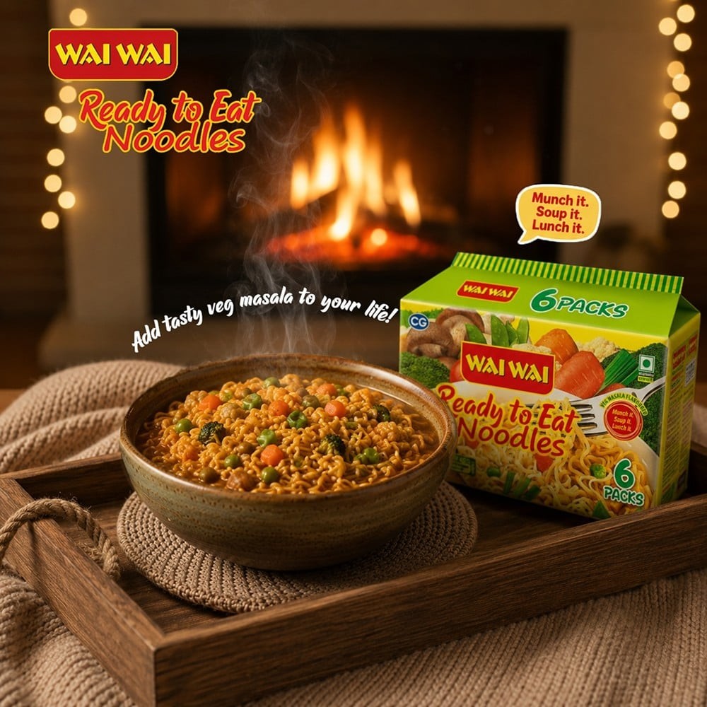 Wai Wai Ready To Eat Veg Masala Noodles