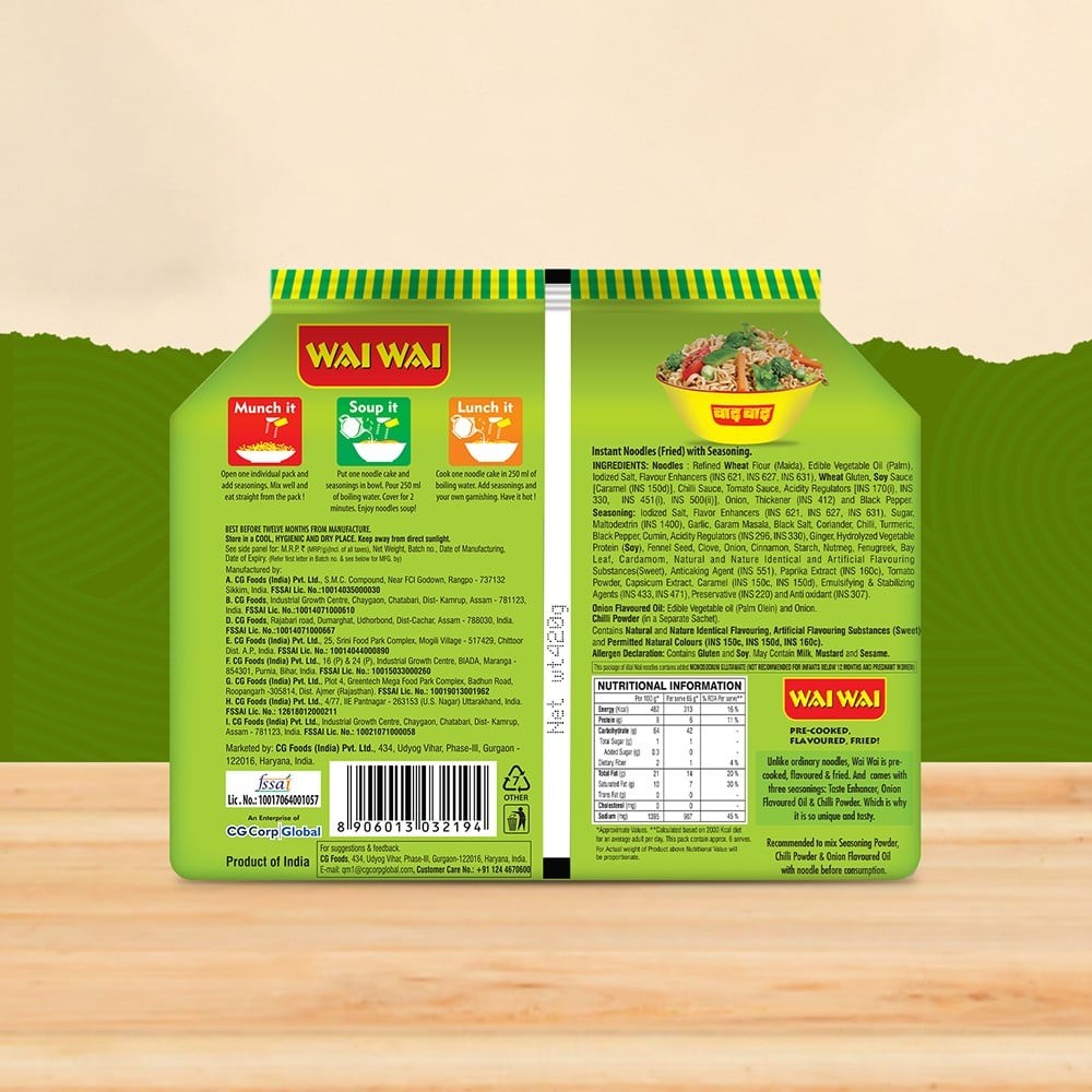Wai Wai Ready To Eat Veg Masala Noodles