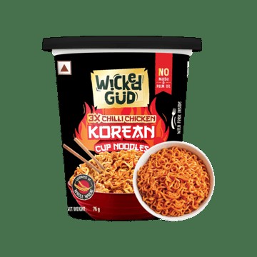 WickedGud 3X Chilli Chicken Korean Cup Noodles