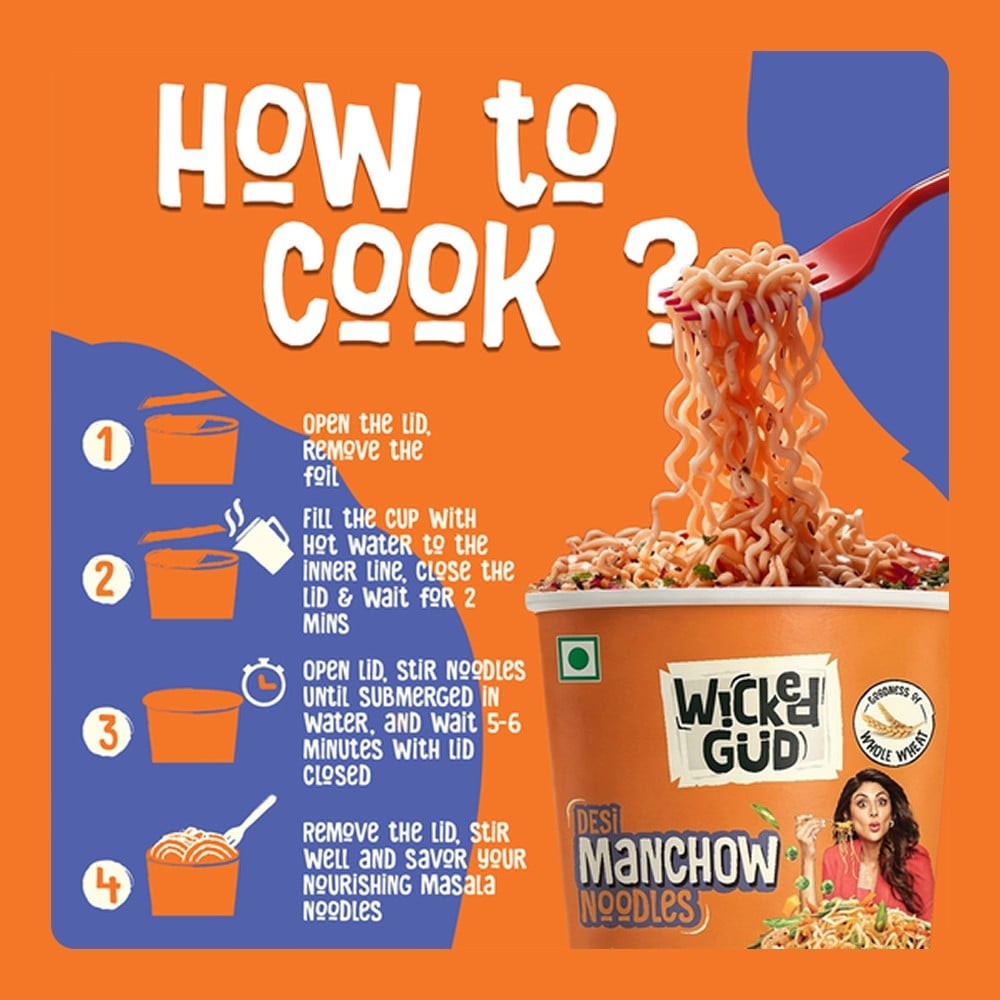 WickedGud Desi Manchow Cup Noodles