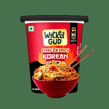 WickedGud Fiery 2X Spicy Korean Cup Noodles