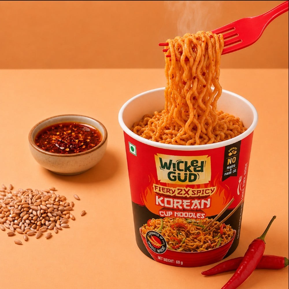 WickedGud Fiery 2X Spicy Korean Cup Noodles