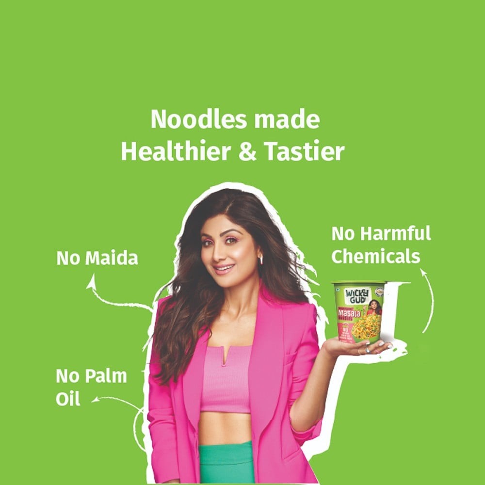 WickedGud Nourishing Masala Cup Noodles +  Desi Manchow Cup Noodles +  Fiery 2X Spicy Korean Cup Noodles Combo