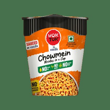 Wok Tok by Veeba Chowmein Cup Noodles (No Maida & Palm Oil)
