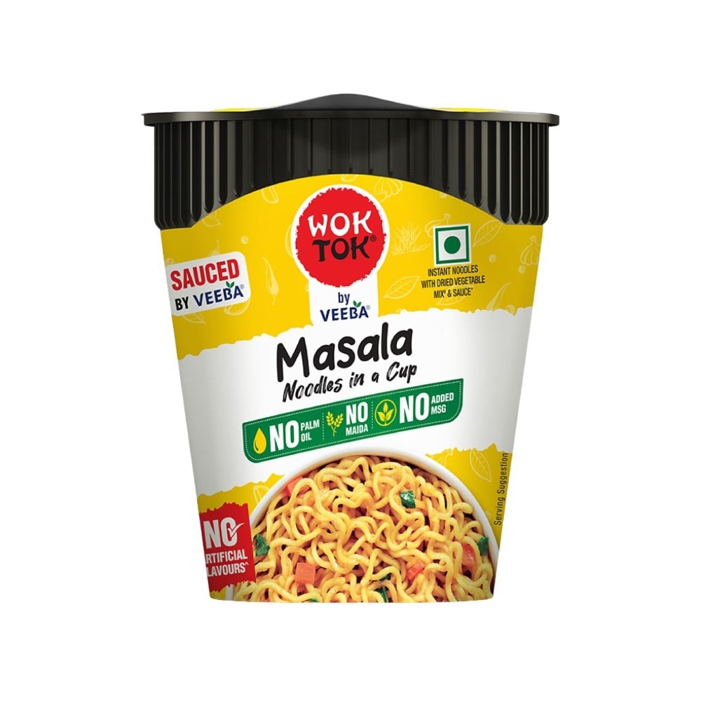 Wok Tok by Veeba Masala Cup Noodles (No Maida & Palm Oil)