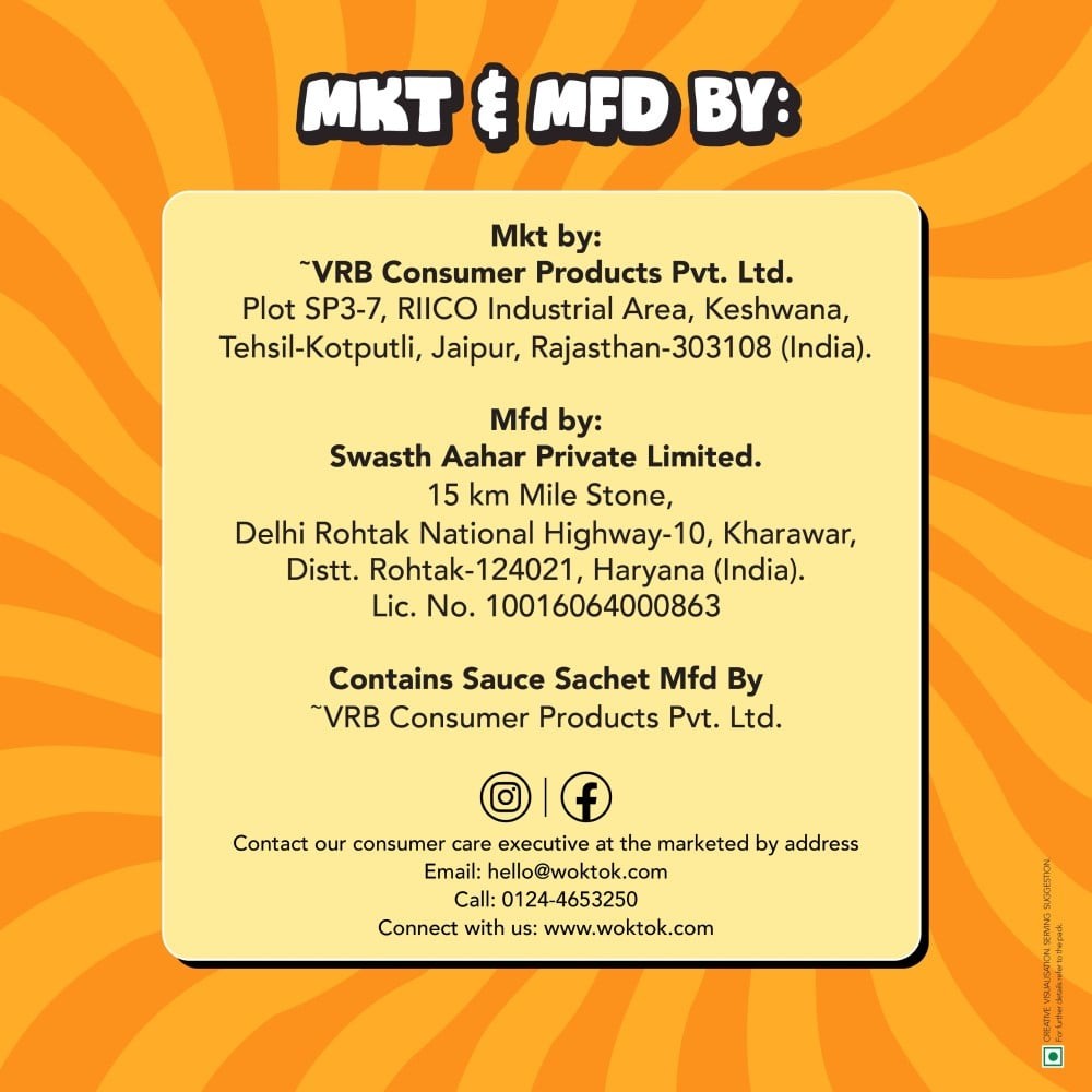 Wok Tok by Veeba Masala Cup Noodles (No Maida & Palm Oil)