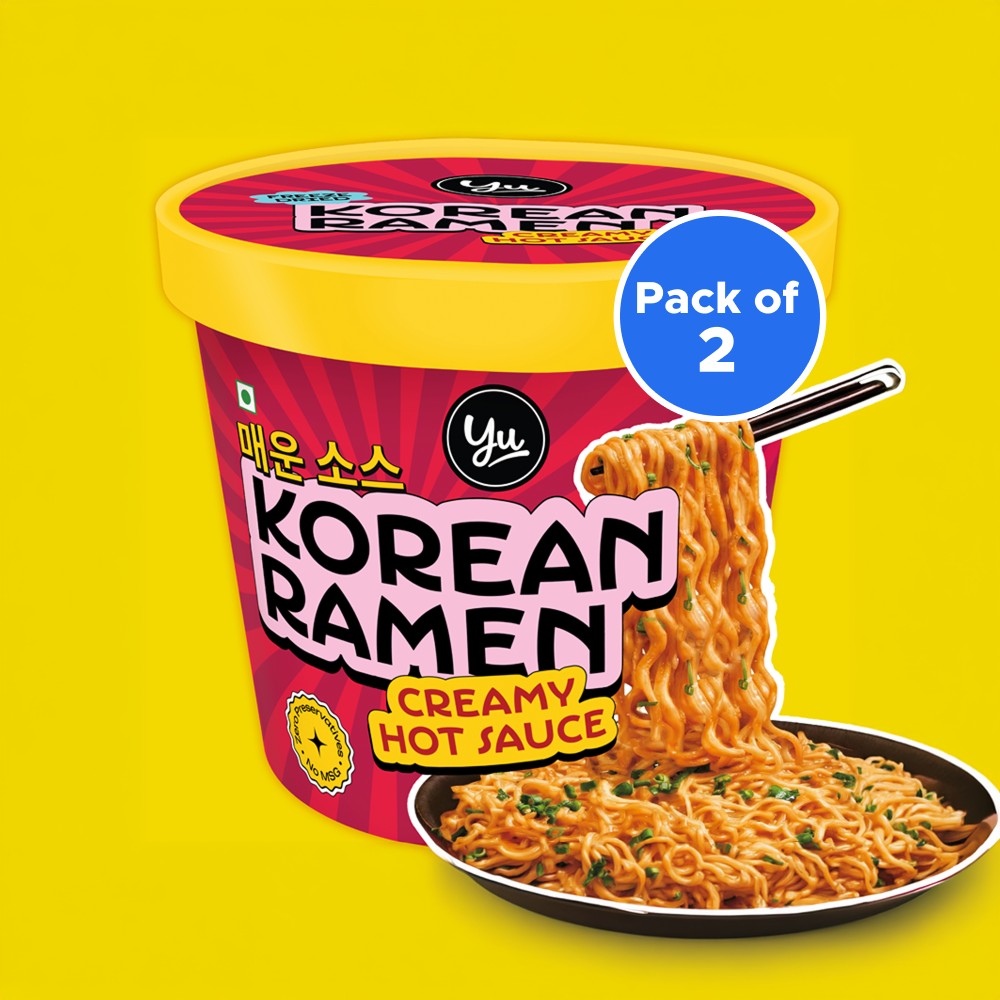 Yu Creamy Hot Sauce Korean Ramen Cup Noodles