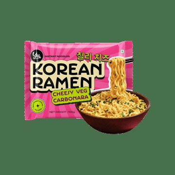 Yu Korean Ramen Noodles - Cheesy Veg Carbonara