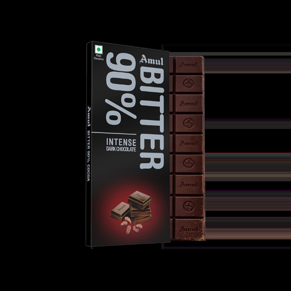 Amul 90% Bitter Dark Chocolate Bar