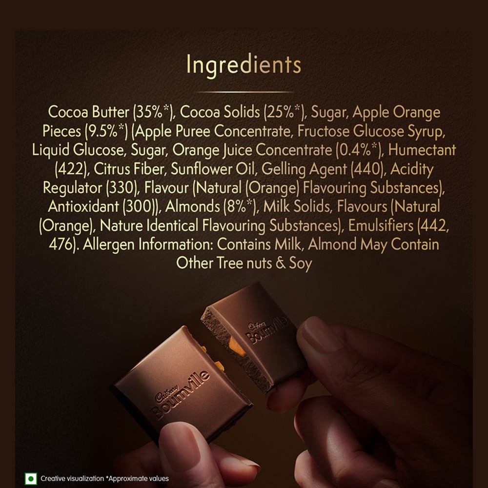 Cadbury Bournville Intense Orange 70% Dark Chocolate Bar