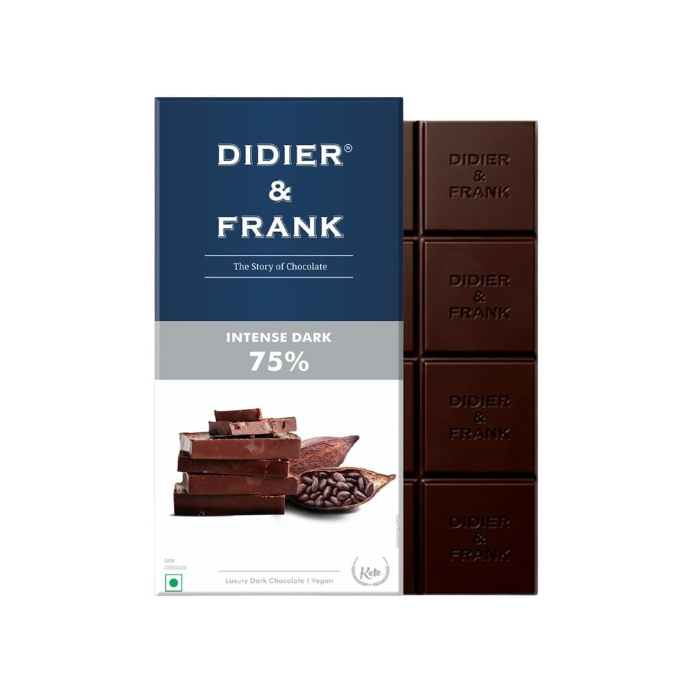 Didier & Frank 75% Intense Dark Chocolate Bar