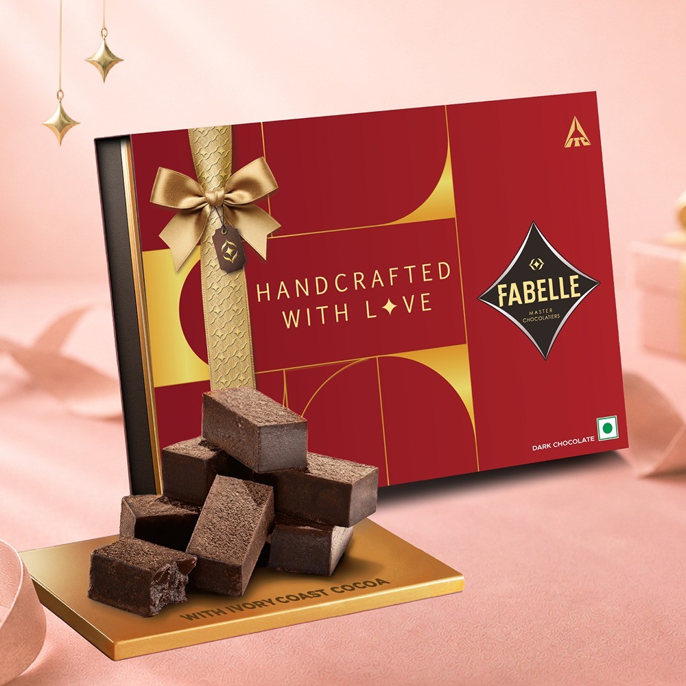 Fabelle Ganache Rich Dark 20 Cubes In Chocolate Gift Pack