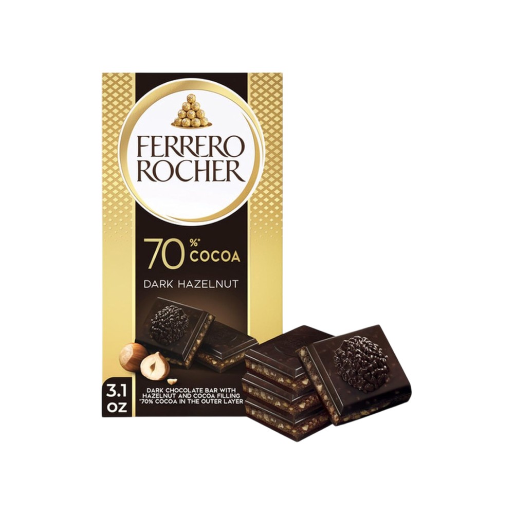 Ferrero Rocher Hazelnut Dark Chocolate Bar