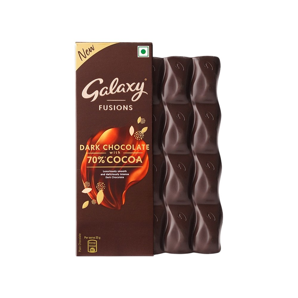 Galaxy Fusions Dark Chocolate Bar with 70% Cocoa