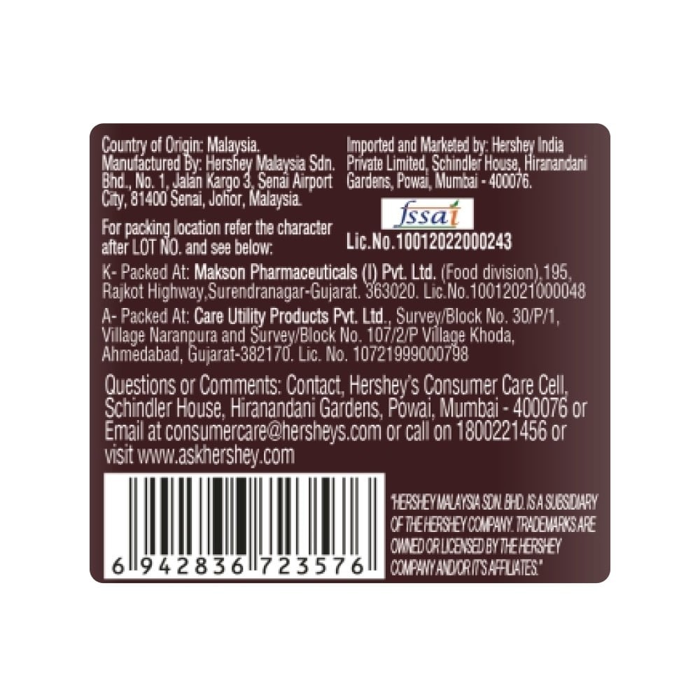 Hershey's Dark Chocolate Bar