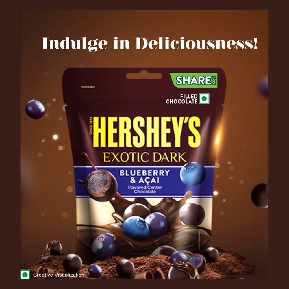 Hershey's Exotic Dark Dark Chocolate Pack (Blueberry & Acai)