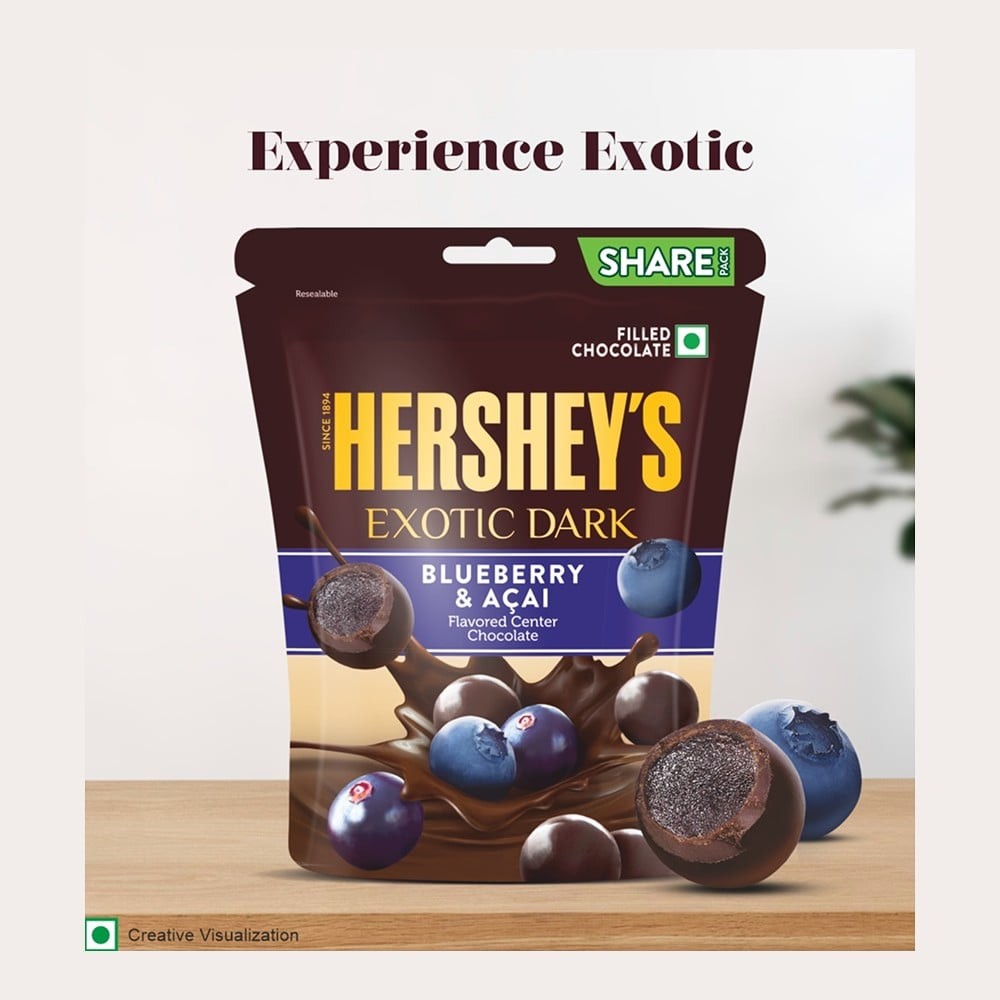 Hershey's Exotic Dark Dark Chocolate Pack (Blueberry & Acai)