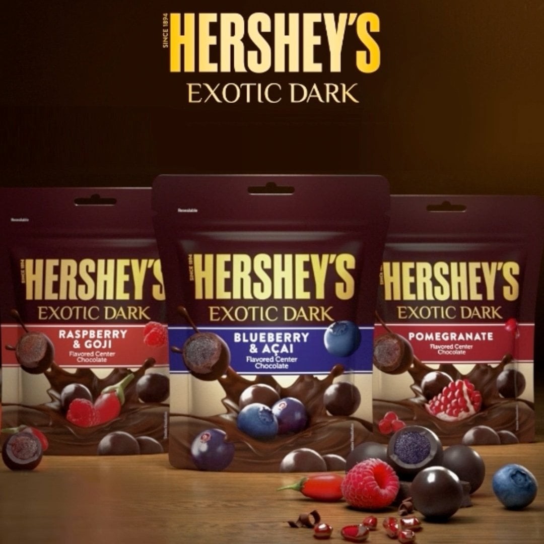 Hershey's Exotic Dark Dark Chocolate Pack (Blueberry & Acai)