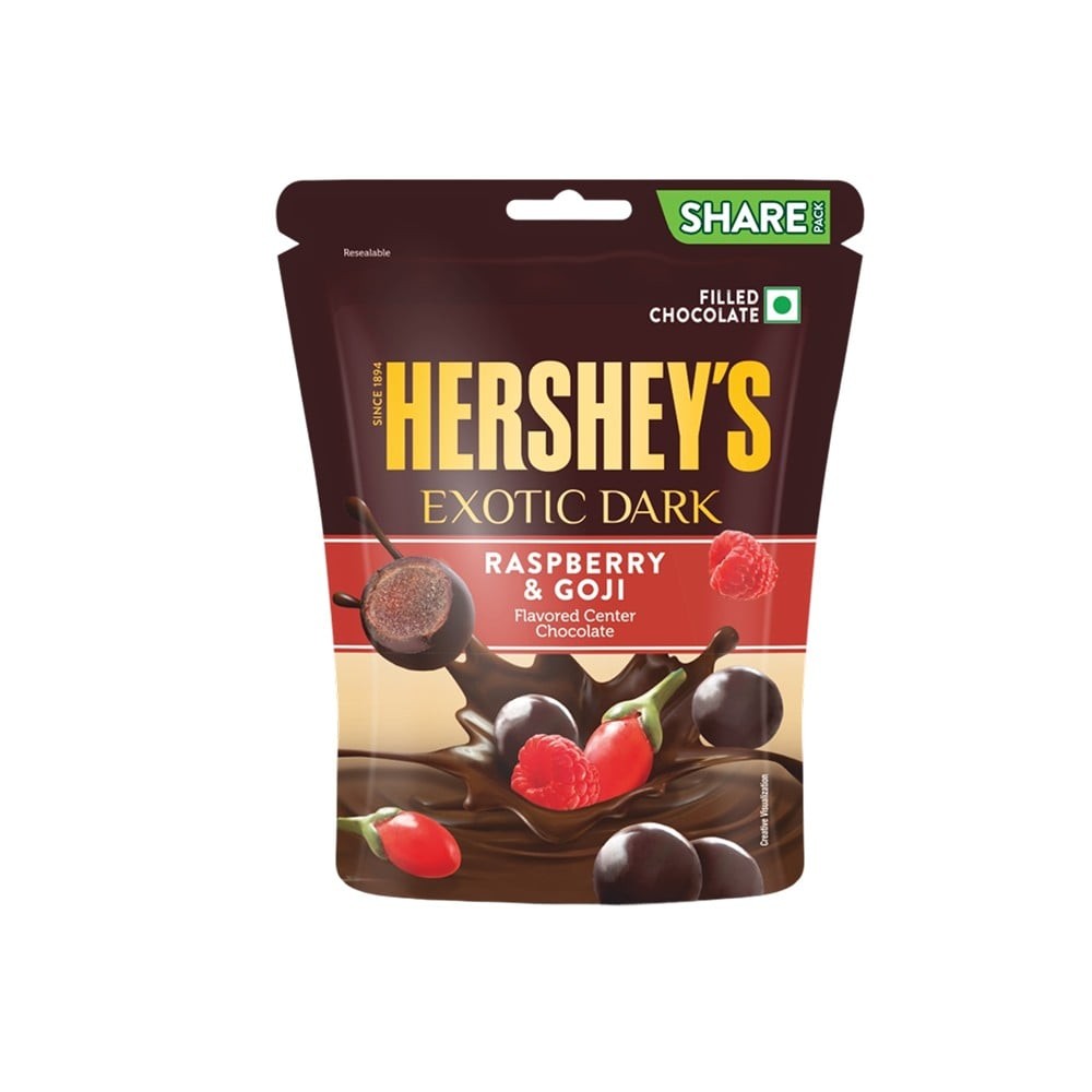 Hershey's Exotic Dark Dark Chocolate Pack (Raspberry & Goji)