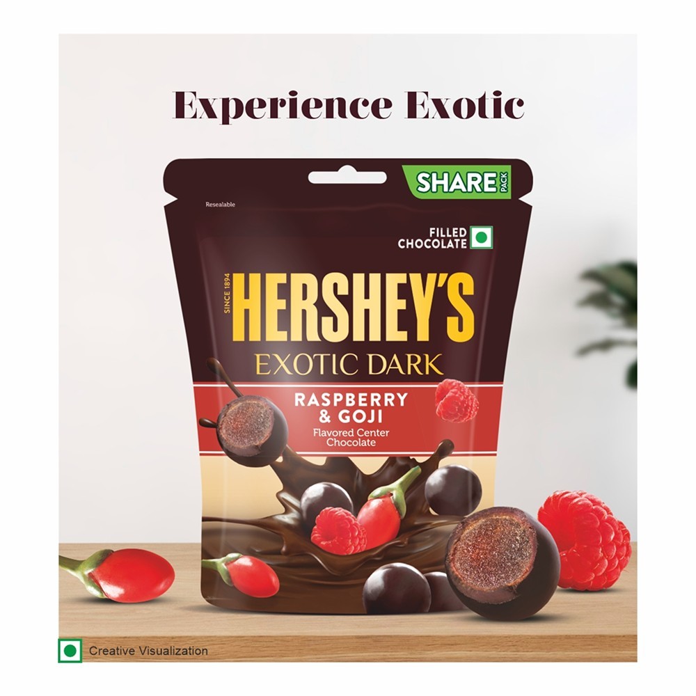 Hershey's Exotic Dark Dark Chocolate Pack (Raspberry & Goji)