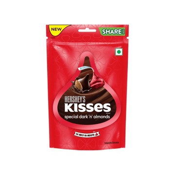 Hershey's Kisses Special Dark N Almonds Dark Chocolate Pack