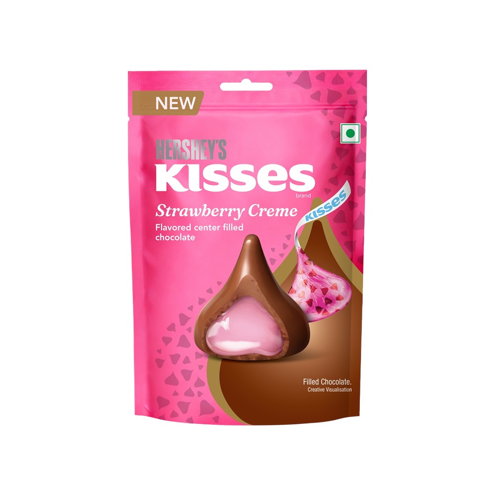 Hershey's Kisses Strawberry Creme Center Filled Milk Chocolate Pack